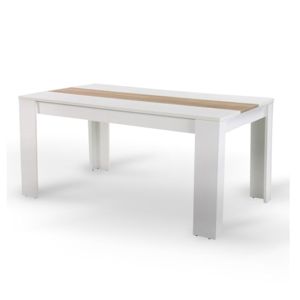 Jedálenský stôl 140x80 RADIM biela / dub sonoma Tempo Kondela