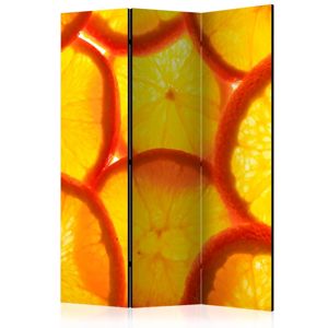 Paraván Orange slices Dekorhome 135x172 cm (3-dielny)