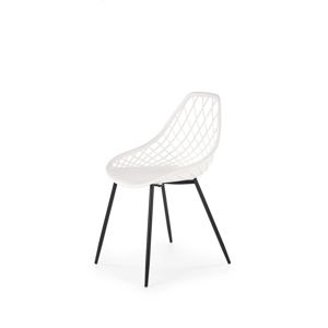 Jedálenská stolička K330 čierna / biela Halmar