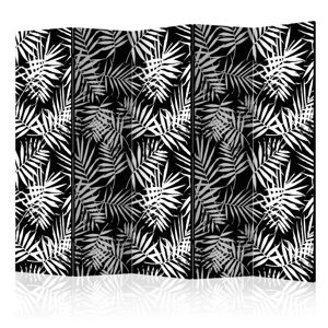 Paraván Black and White Jungle Dekorhome 225x172 cm (5-dielny)