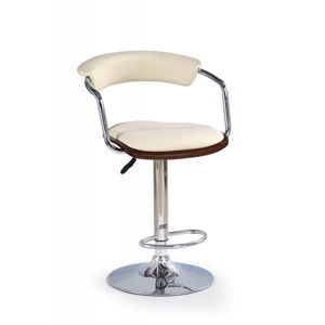 Barová stolička H-19 čerešňa / krémová Halmar