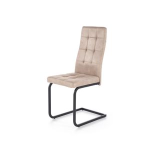 Jedálenská stolička K310 čierna / béžová Halmar
