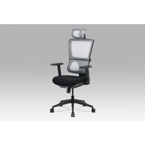 Kancelárská stolička KA-M04 WT čierná / biela Autronic