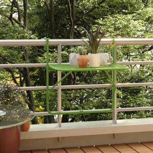 Závesný balkónový stolík Dekorhome Zelená
