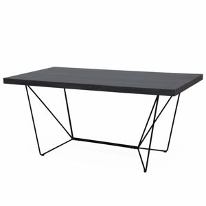 Jedálenský stôl PALMER sivá / čierna Tempo Kondela