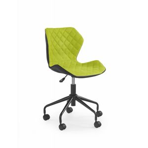 Detská stolička MATRIX čierna / zelená Halmar