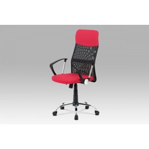 Kancelárska stolička KA-V204 látka / chróm Autronic Červená