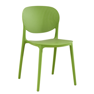 Plastová stolička FEDRA stohovateľná Zelená