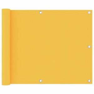 Balkónová zástena 75 x 300 cm oxfordská látka Žltá