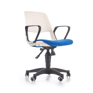 Detská pracovná stolička JUMBO Halmar bílá/modrá