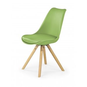 Jedálenská stolička K201 Halmar zelená
