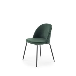Jedálenská stolička K314 čierna / zelená Halmar