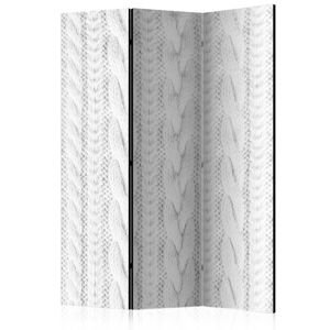 Paraván White Knit Dekorhome 135x172 cm (3-dielny)