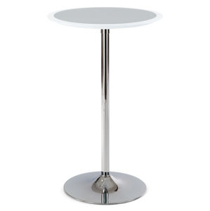 Barový stôl AUB-6050 plast / kov Autronic Biela