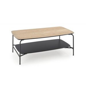 Konferenčný stolík GENUA LAW2 110x60 cm jaseň / čierna Halmar