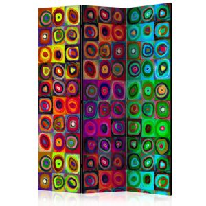 Paraván Colorful Abstract Art Dekorhome 135x172 cm (3-dielny)