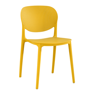 Plastová stolička FEDRA stohovateľná Tempo Kondela Žltá