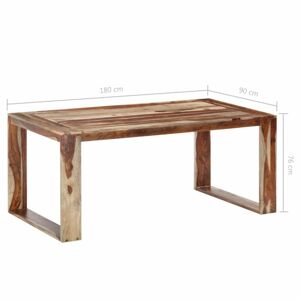 Jedálenský stôl sheesamové drevo Dekorhome 180x90x76 cm
