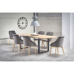 Rozkladací jedálenský stôl VENOM Halmar 160-210/90 cm