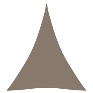 Tieniaca plachta trojuholníková 5 x 7 x 7 m oxfordská látka Dekorhome Sivohnedá taupe