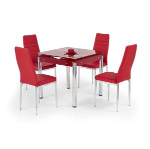 Jedálenský stôl KENT Halmar červená