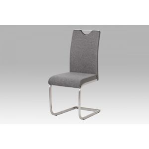 Jedálenská stolička HC-921 látka / ekokoža / kov Autronic Sivá