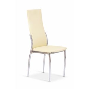 Jedálenská stolička K3 eko koža / chróm Halmar Vanilka