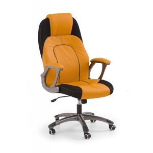 Kancelárske kreslo VIPER oranžová / čierna Halmar