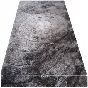 Shaggy koberec VANJA sivý vzor Tempo Kondela 140x200 cm