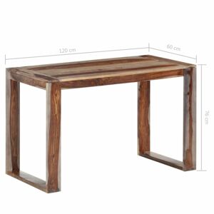 Jedálenský stôl sheesamové drevo Dekorhome 120x60x76 cm