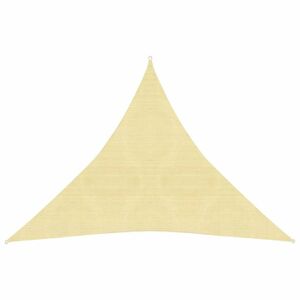 TTieniaca plachta trojuholníková HDPE 3 x 3 x 3 m Dekorhome Béžová