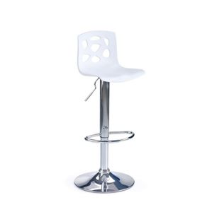 Barová stolička H-48 plast / kov Halmar Biela