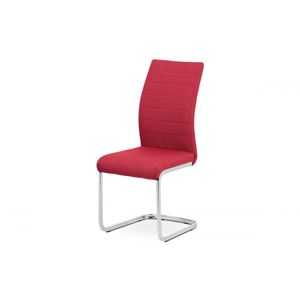 Jedálenská stolička DCH-455 RED2 červená / chróm Autronic