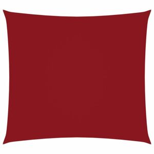 Tieniaca plachta štvorcová 7 x 7 m oxfordská látka Dekorhome Červená
