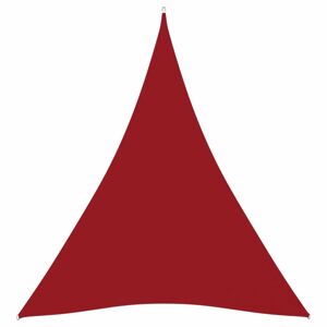 Tieniaca plachta trojuholníková 3 x 4 x 4 m oxfordská látka Dekorhome Červená