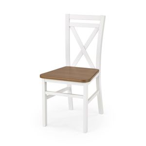 Drevená stolička DARIUSZ 2 Halmar olše-bílá