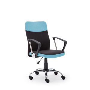Kancelárska stolička TOPIC zelená / modrá / sivá Halmar černá/modrá