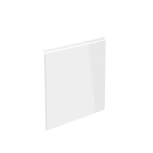Dvierka na umývačku AURORA 59,6x57 cm Tempo Kondela biela / sivá vysoký lesk
