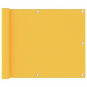 Balkónová zástena 75 x 600 cm oxfordská látka Dekorhome Žltá