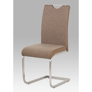 Jedálenská stolička HC-921 látka / ekokoža / kov Autronic Cappuccino