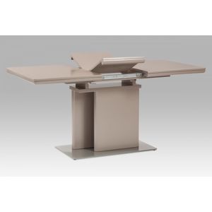 Jídelní stůl rozkládací 120+40x80 cm, vysoký lesk barva lanýž HT-655 LAN Autronic