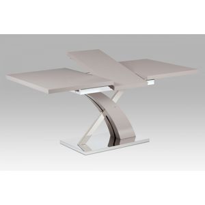 Rozkladacie jedálenský stôl HT-999 LAN hľuzovková mat/nerez Autronic