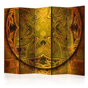Paraván Mandala: Golden Power Dekorhome 225x172 cm (5-dielny)