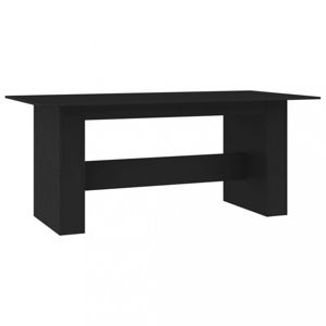 Jedálenský stôl 180x90 cm Dekorhome Čierna