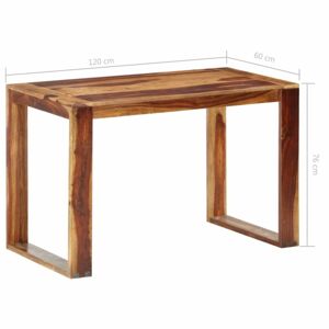 Jedálenský stôl sheesamové drevo Dekorhome 120x60x76 cm