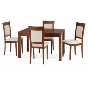 Jedálenský stôl BT-4676 + 4 jedálenské stoličky BC-3960 Autronic