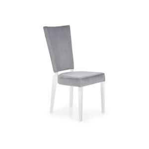 Jedálenská stolička Rois biela / sivá Halmar