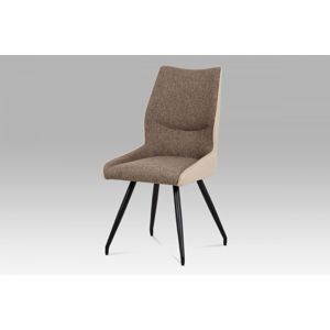 Jedálenská stolička DCH-351 eko koža / látka / kov Autronic Cappuccino