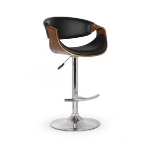 Barová stolička H-100 orech / čierna Halmar