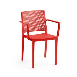 Jedálenská stolička GRID ARMCHAIR Rojaplast Červená